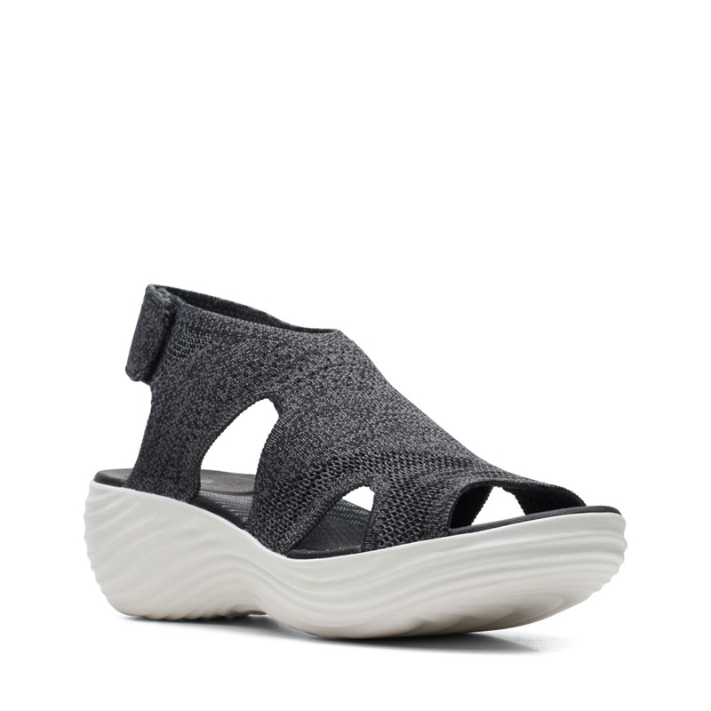 Black Clarks Marin Sail Women's Sandals | 93746-WPKR