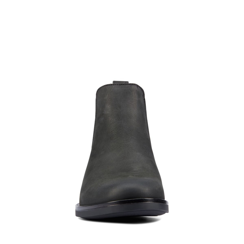 Black Clarks Memi Top Leather Women's Chelsea Boots | 69482-QJIS