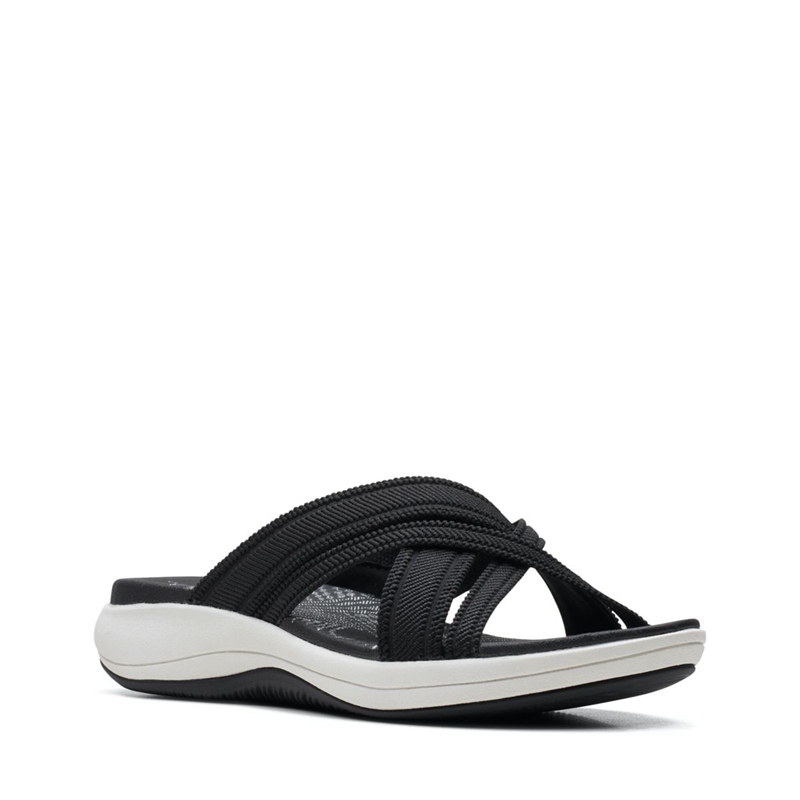 Black Clarks Mira Isle Women's Sandals | 59078-BWZF