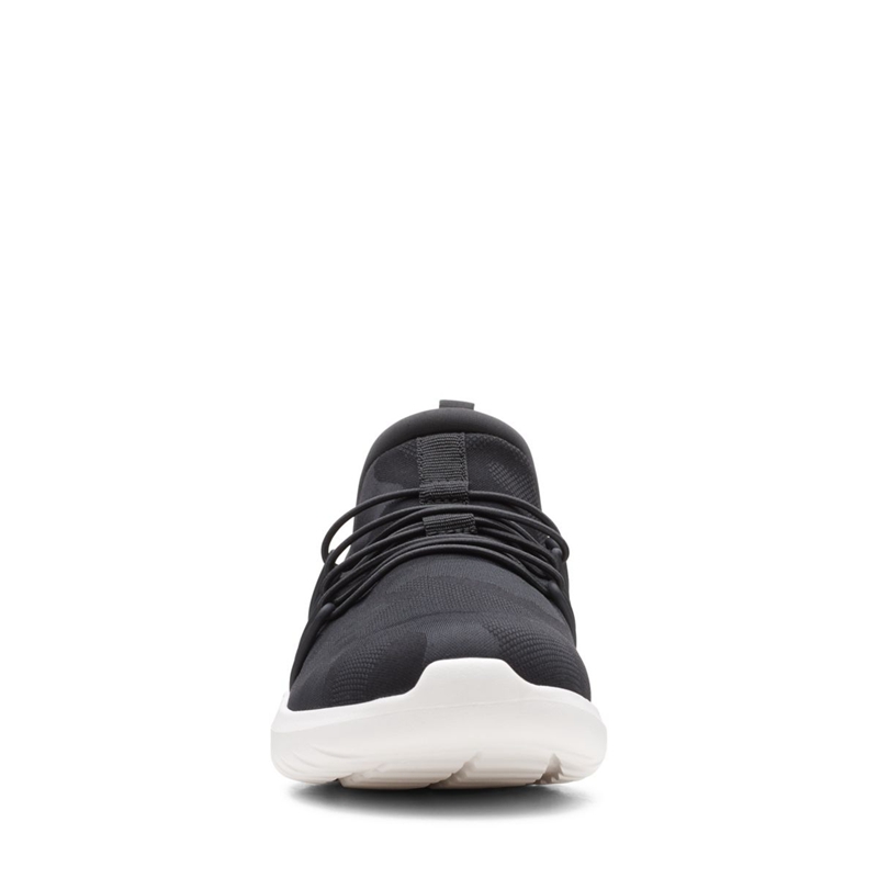 Black Clarks Nova Ave Textile Women's Sneakers | 67290-UHYZ