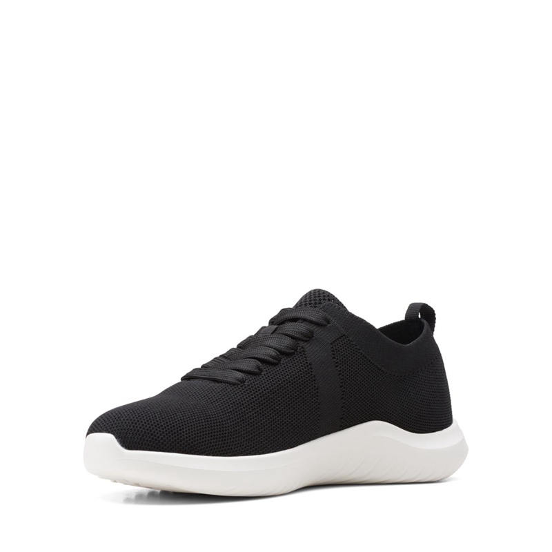 Black Clarks Nova Glint Women's Sneakers | 21867-YTPI