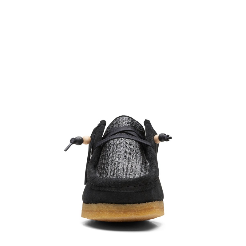 Black Clarks Raffia Women's Desert Boots | 85791-YHDQ