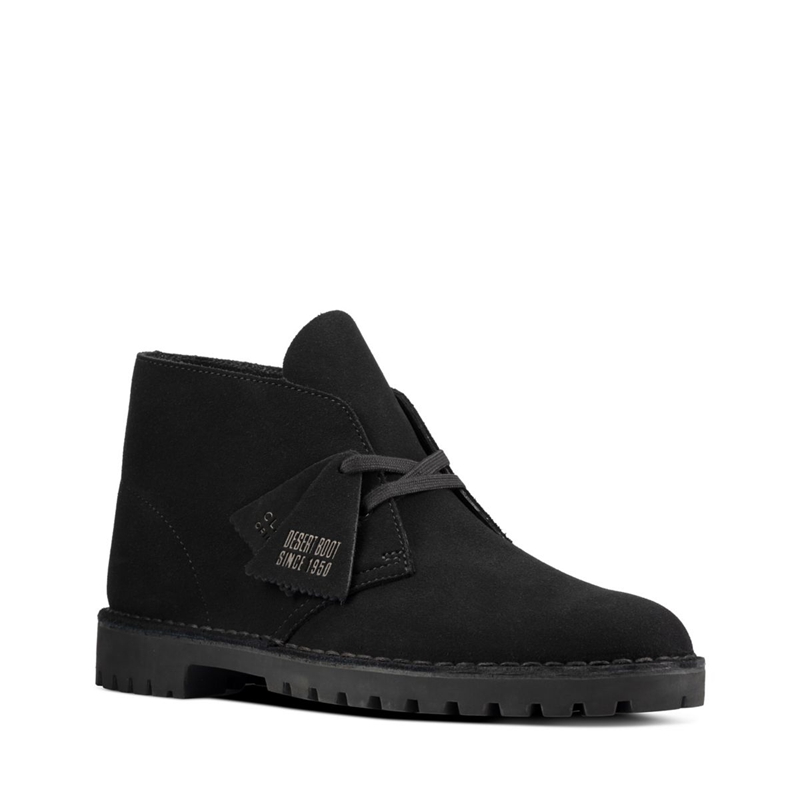 Black Clarks Rock Sde Men's Chukka Boots | 67081-AYBI