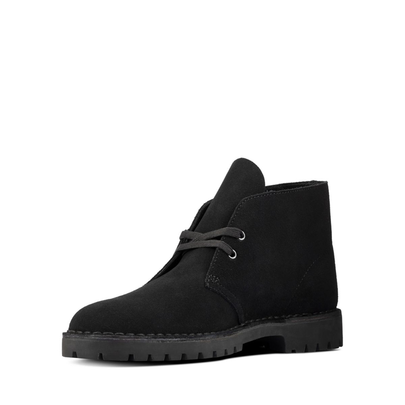 Black Clarks Rock Sde Men's Chukka Boots | 67081-AYBI