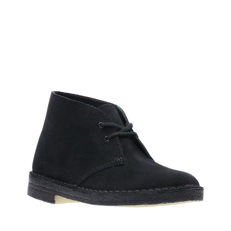 Black Clarks Sde Women's Desert Boots | 51046-XWYG