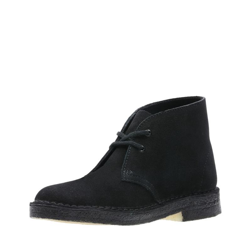 Black Clarks Sde Women's Desert Boots | 51046-XWYG