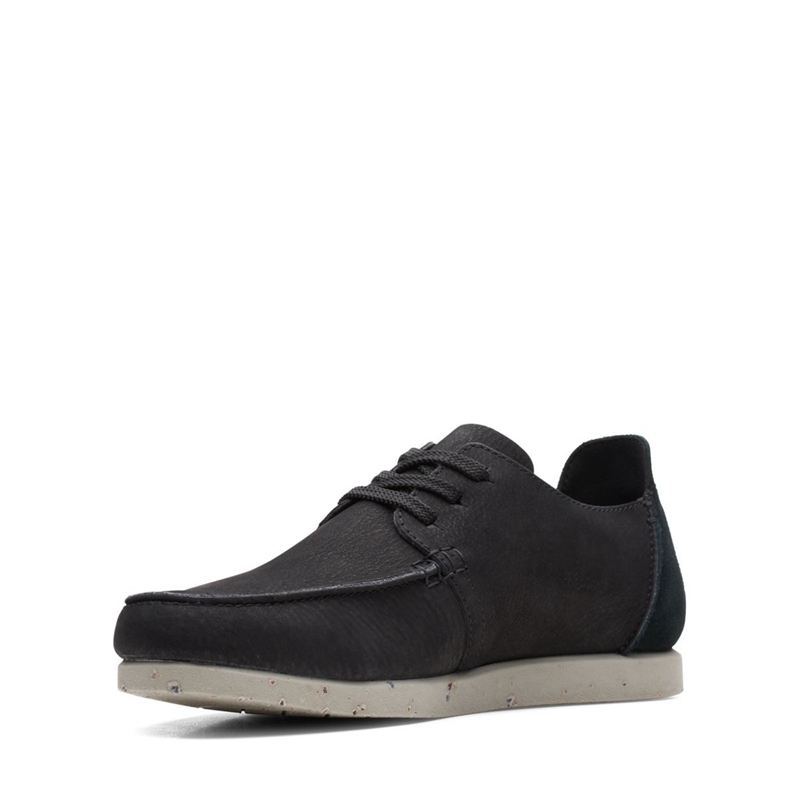 Black Clarks ShacreLite Low Nubuck Men's Slip Ons | 51369-SAKO