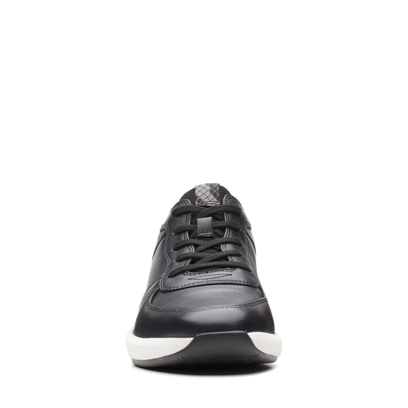 Black Clarks Un Rio Sprint Combi Lea Women's Sneakers | 10236-CRUI