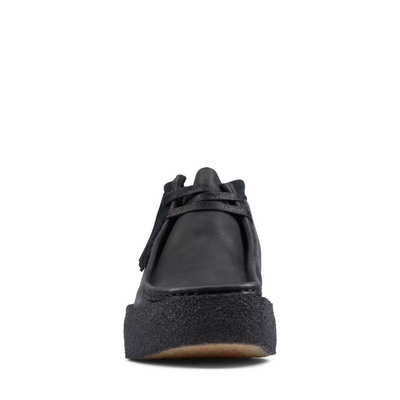 Black Clarks Wallabee Cup Bt Leather Men's Desert Boots | 18523-GKRN