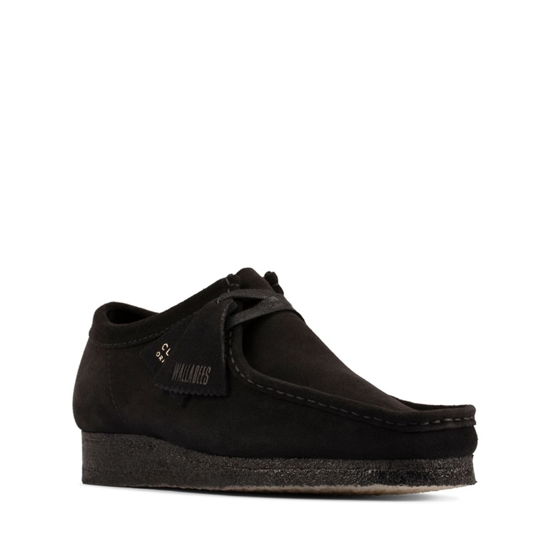 Black Clarks Wallabee Sde Women's Slip Ons | 63291-IJSG