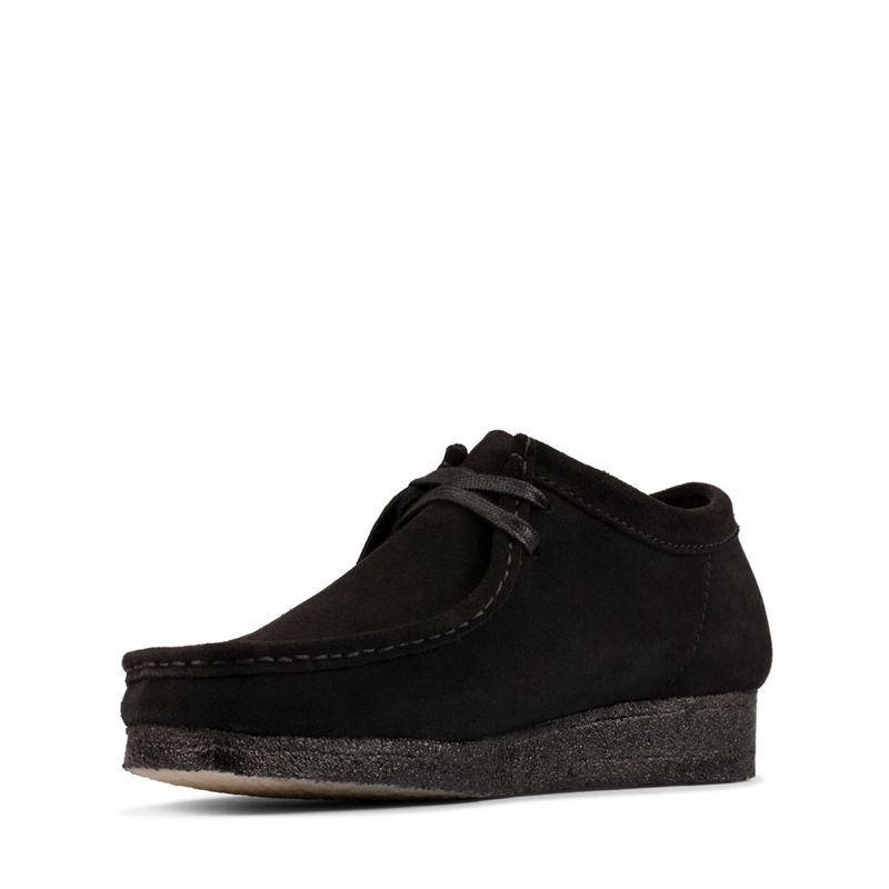 Black Clarks Wallabee Sde Women's Slip Ons | 63291-IJSG