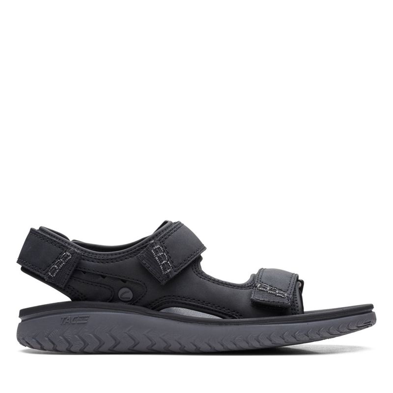 Black Clarks Wesley Bay Men\'s Sandals | 87529-EGSN