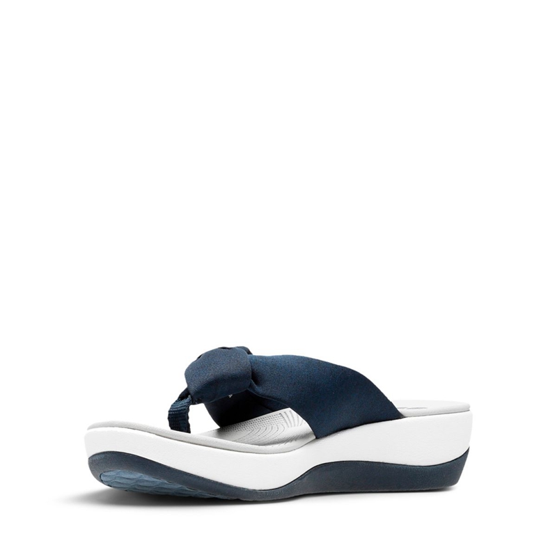 Blue Clarks Arla Glison Fabric Women's Flip Flops | 82159-FMIW