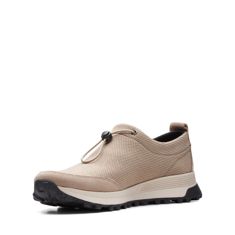 Brown Clarks ATL Trek Vibe Synthetic Men's Sneakers | 78342-HQYO