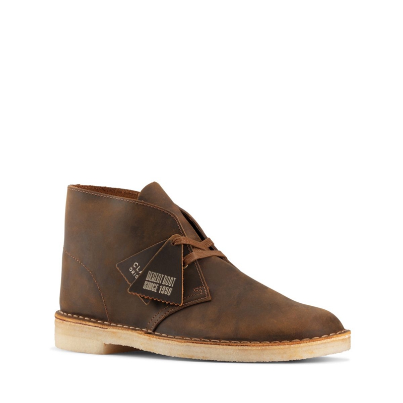 Brown Clarks Beeswax Men's Ankle Boots | 15864-RNCX