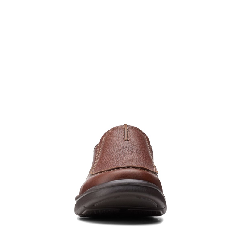 Brown Clarks Bradley Free Tan Tumbled Men's Loafers | 19567-BERF