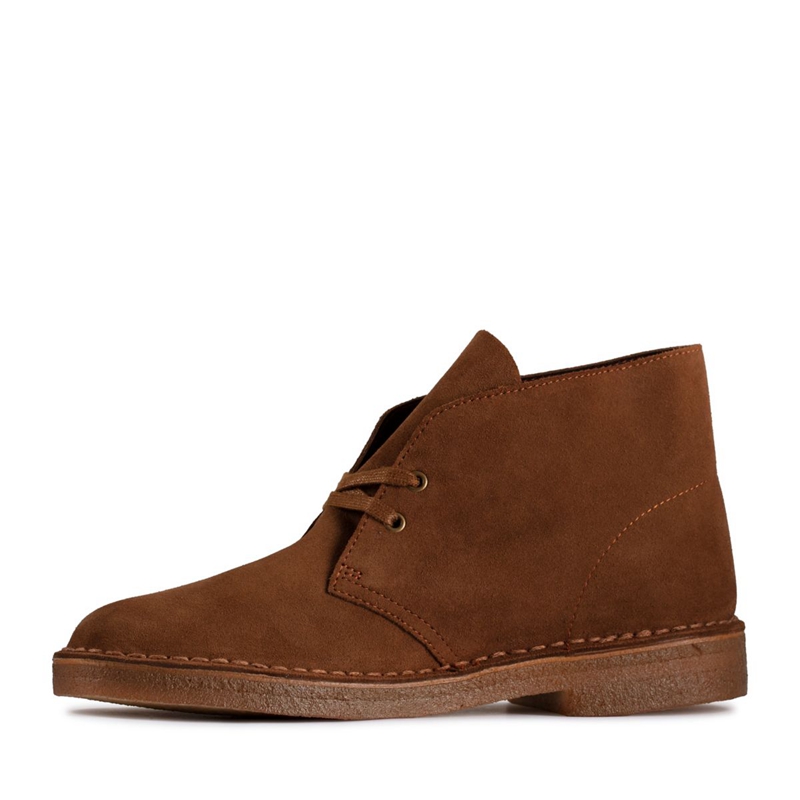 Brown Clarks Cola Suede Men's Ankle Boots | 39128-NJGO