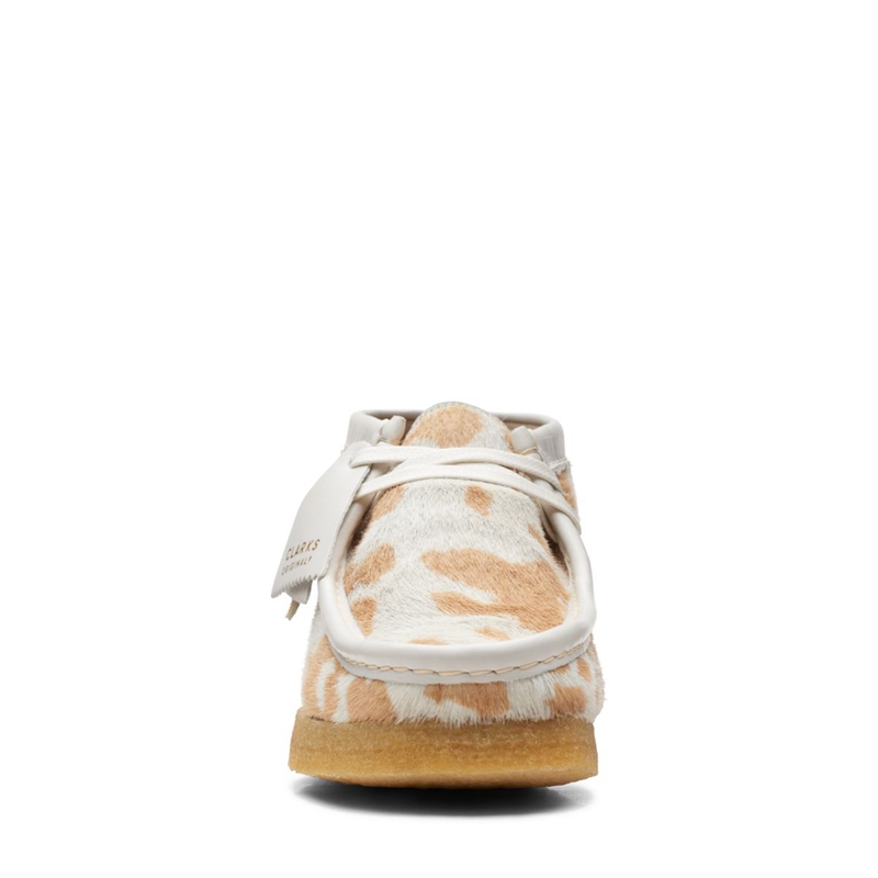 Brown Clarks Cow Print Women's Desert Boots | 72306-WVXA