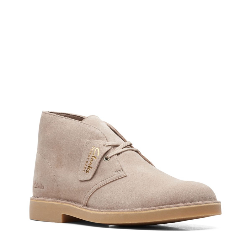 Brown Clarks Evo Sand Suede Men's Desert Boots | 50614-TXML