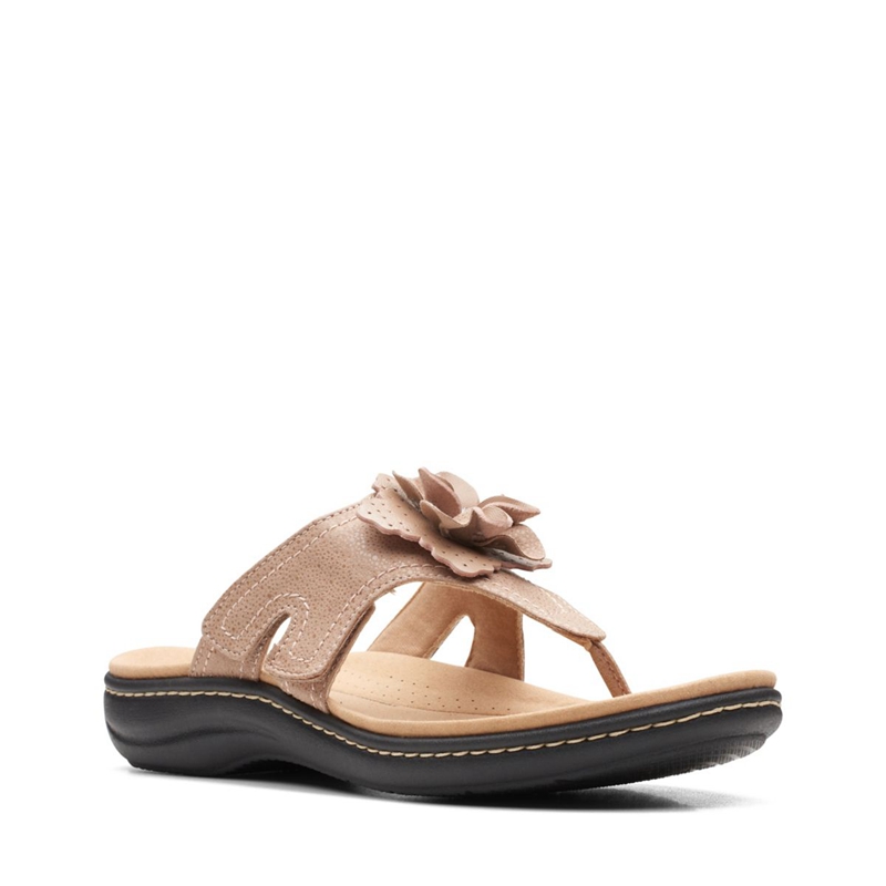 Brown Clarks Laurieann Gema Sand Interest Women's Sandals | 14950-AQJH