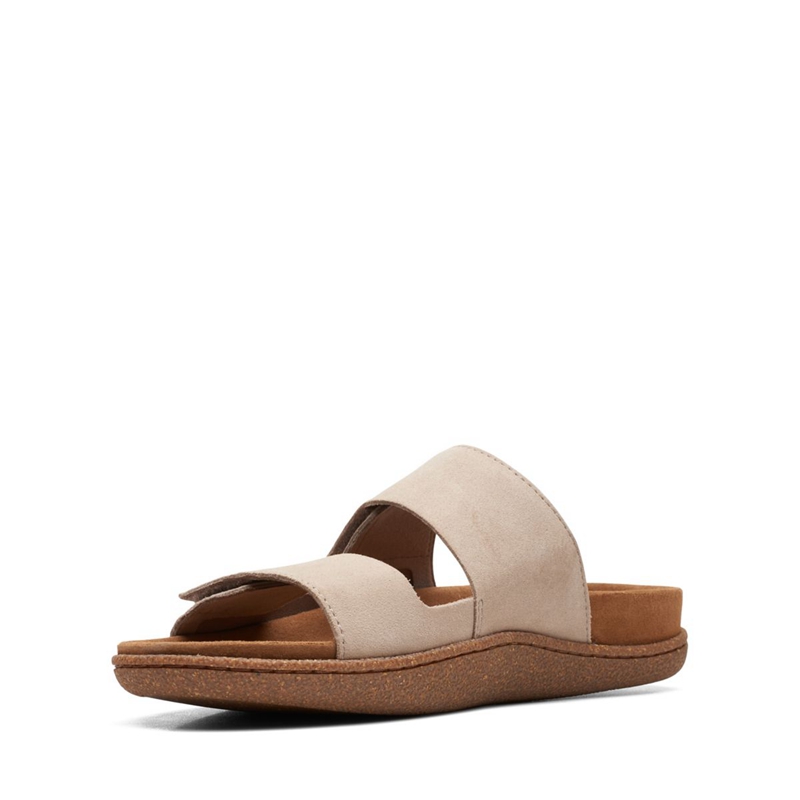 Brown Clarks Pilton Strap Sand Suede Men's Sandals | 12745-LPTH