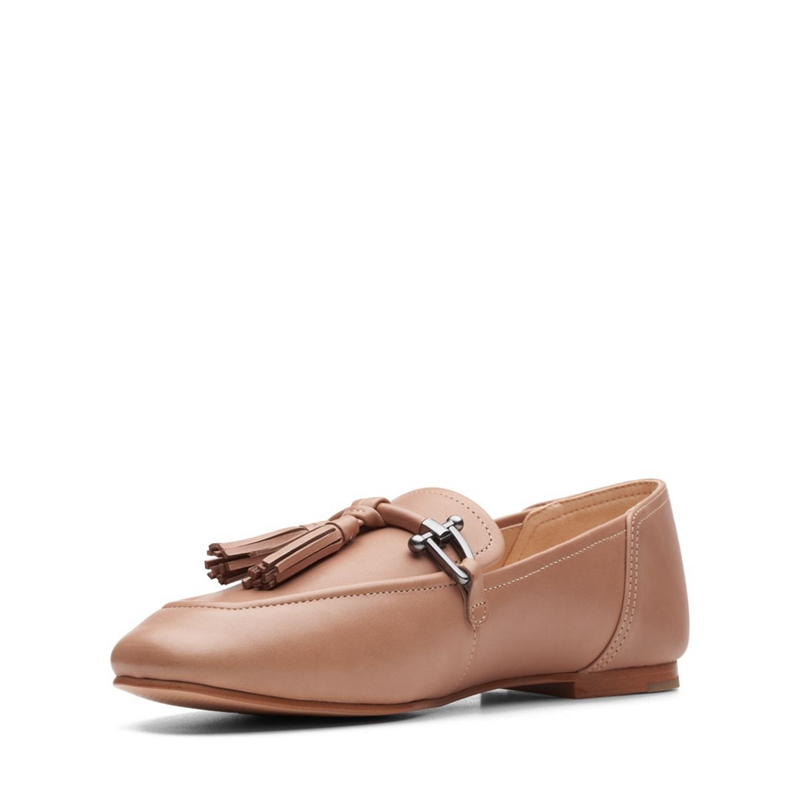 Brown Clarks Pure 2 Tassel Praline Combi Women's Pumps | 48025-JMFG