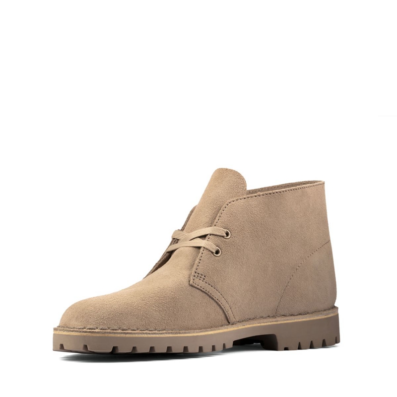 Brown Clarks Rock Sand Suede Men's Chukka Boots | 47105-YWNM