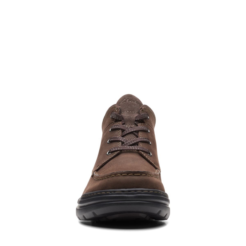 Brown Clarks Rockie 2 HI GORE-TEX Nubuck Men's Chukka Boots | 73082-CQZG