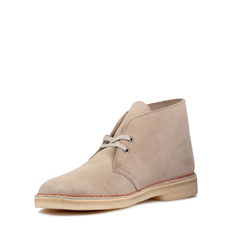 Brown Clarks Sand Suede Men's Ankle Boots | 12436-GKEA