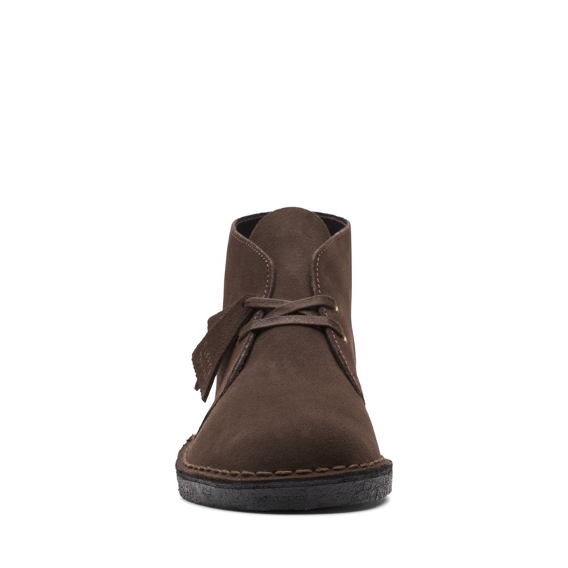 Brown Clarks Sde Men's Ankle Boots | 63758-YKRO