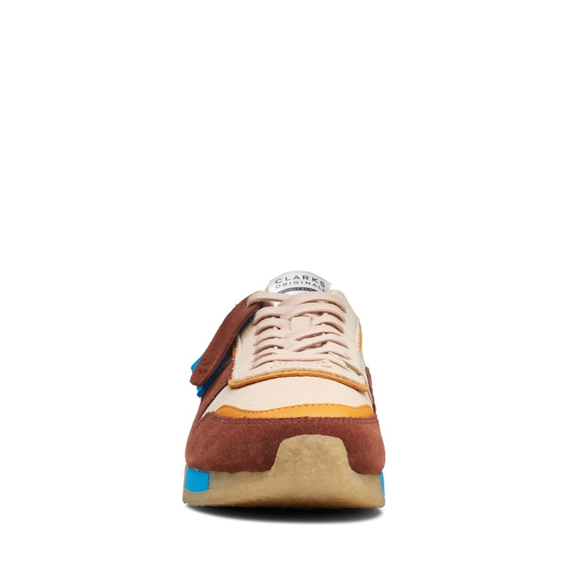 Brown Clarks Tor Run Combi Men's Sneakers | 52038-KGHA