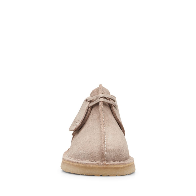 Brown Clarks Trek. Sand Suede Women's Slip Ons | 29481-OKGT