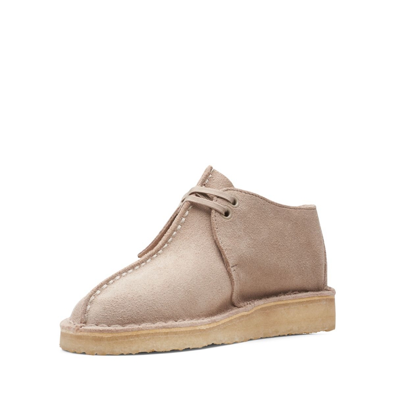 Brown Clarks Trek. Sand Suede Women's Slip Ons | 29481-OKGT