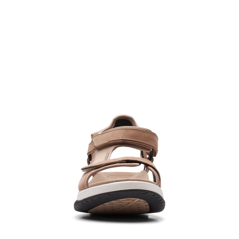 Brown Clarks Wave 2.0 Skip Sand Combi Women's Sandals | 05473-YMKW