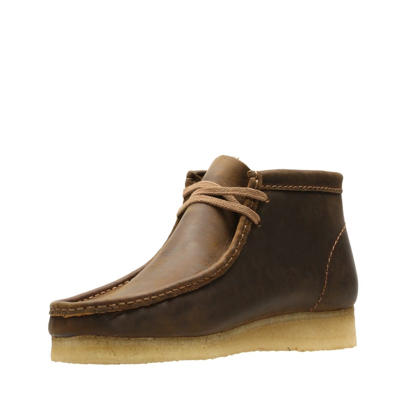 Chocolate Clarks Beeswax Men's Booties | 62381-UKSY