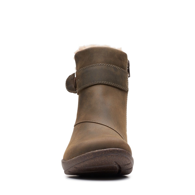 Coffee Clarks Lea Women's Desert Boots | 35079-SKMN