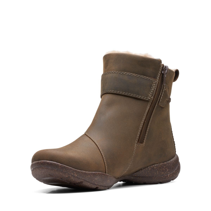 Coffee Clarks Lea Women's Desert Boots | 35079-SKMN