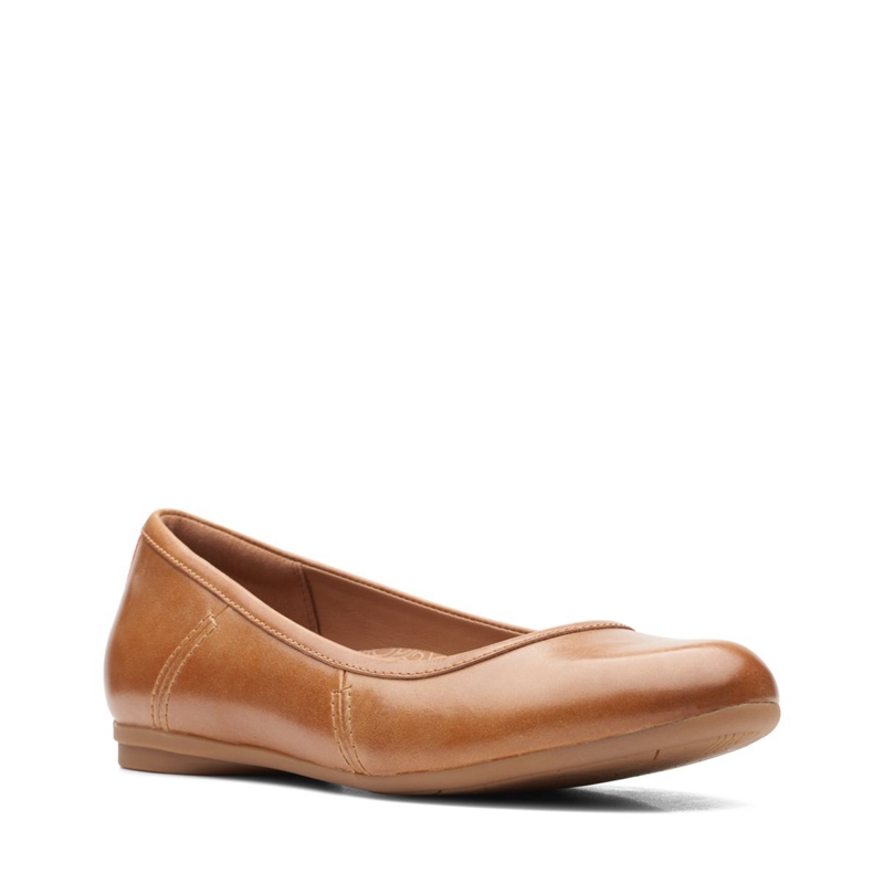 Dark Brown Clarks Canebay Plain Lea Women's Pumps | 16743-CRTX