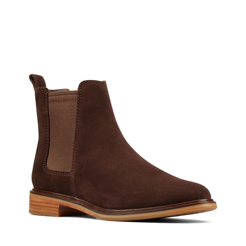 Dark Brown Clarks Clarkdale Arlo Women's Chelsea Boots | 39568-RTAK