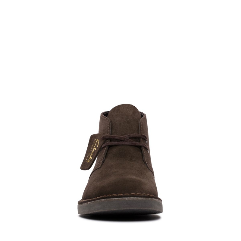 Dark Brown Clarks Evo Suede Men's Ankle Boots | 74603-ZVNY