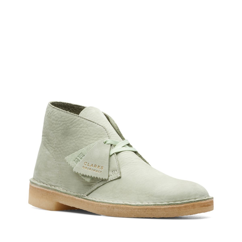 Green Clarks Pale Green Men's Ankle Boots | 54381-TEKL