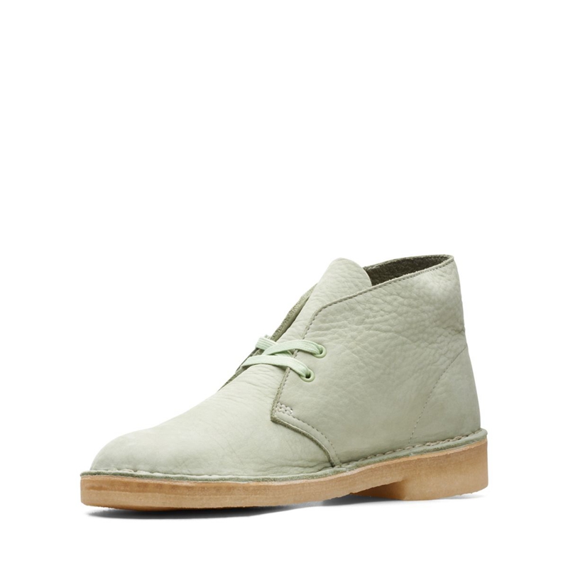 Green Clarks Pale Green Men's Ankle Boots | 54381-TEKL