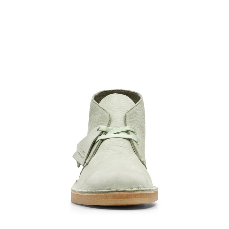 Green Clarks Pale Men's Desert Boots | 64592-LDIT