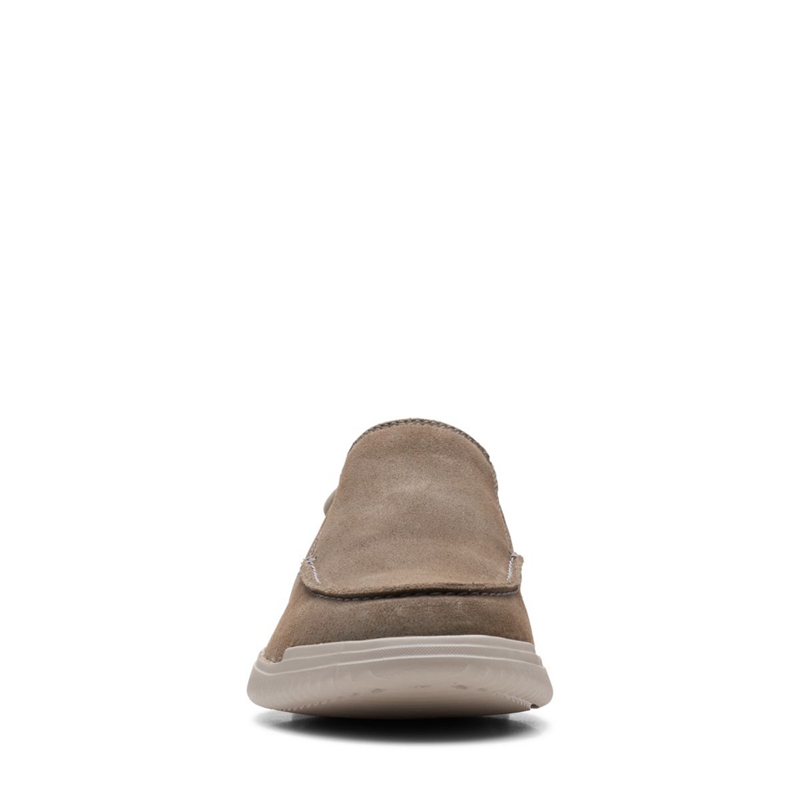 Grey Clarks Donaway Free Stone Men's Slip Ons | 69501-UQYK