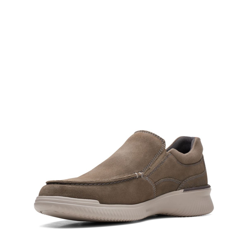 Grey Clarks Donaway Free Stone Men's Slip Ons | 69501-UQYK