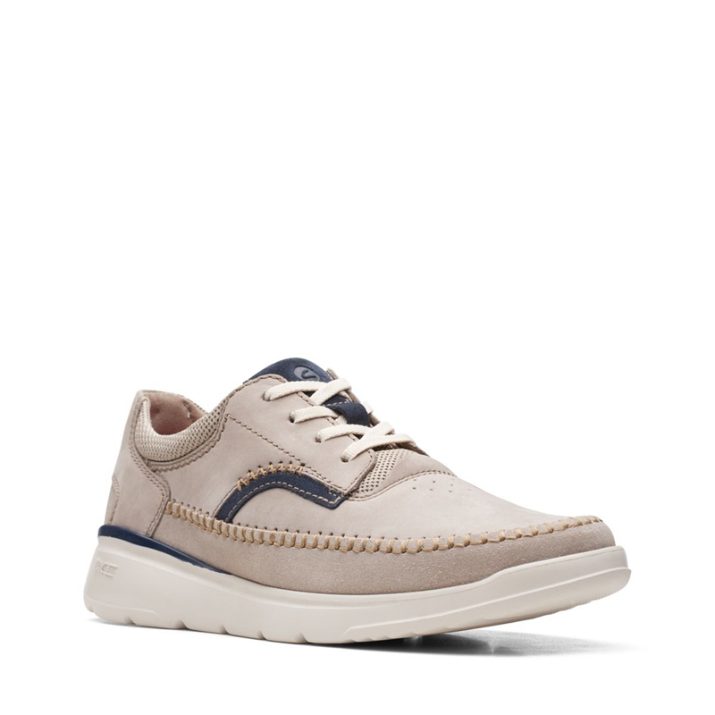 Grey Clarks Gaskill Lace Nubuck Men's Sneakers | 41270-TVWK