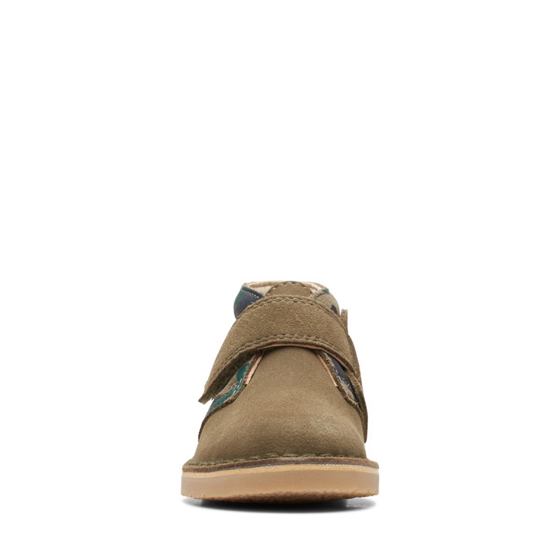 Khaki Clarks 2 Toddler Camo Kids' Desert Boots | 12497-MSFW