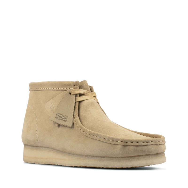 Khaki Clarks Maple Suede Men's Booties | 47015-BMSN