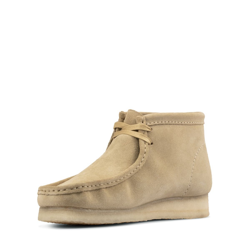 Khaki Clarks Maple Suede Men's Booties | 47015-BMSN