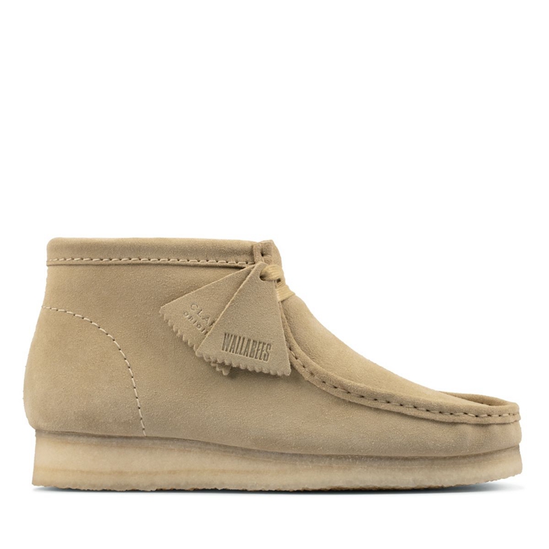 Khaki Clarks Maple Suede Men\'s Booties | 47015-BMSN